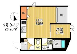 R-smart 九産大前Ⅱの間取り画像