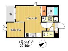 R-smart 九産大前Ⅲの間取り画像