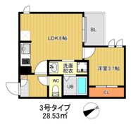 R-smart 九産大前Ⅲの間取り画像