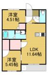 フェリスタ前原中央Ⅰの間取り画像