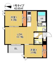 REGALEST F 悦陽訓尭の間取り画像