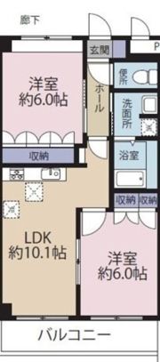 プランドール鶴間の間取り画像