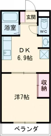 則竹太田本町アパート Ⅰの間取り画像