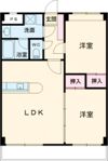 サニーフラット宮関の間取り画像