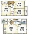 グランソフィア松伏 Aの間取り画像