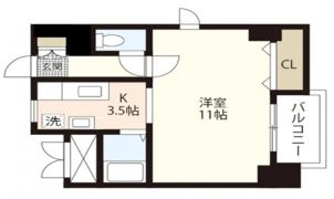 カーサ・フィオーレ表町の間取り画像