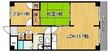 ルークレジデンス姫路Ⅰの間取り画像