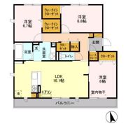 リヴェール南流山 Cの間取り画像