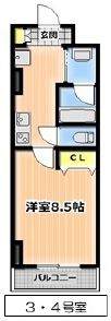CITY SPIRE神戸元町 Ⅰの間取り画像