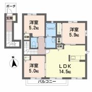 シャーメゾン下津野の間取り画像