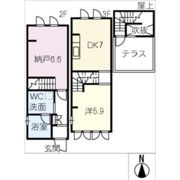 サンビーム東白壁の間取り画像