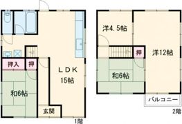 田寺8丁目戸建の間取り画像