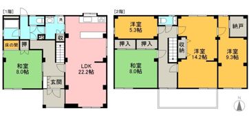 有安貸家 戸建の間取り画像