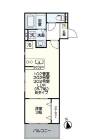 アルバーノ諸岡の間取り画像