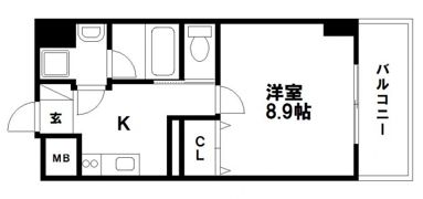 COTHAX北長瀬の間取り画像