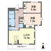 マストライフ新越谷Bの間取り画像