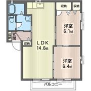 イースト・グリーン高橋Aの間取り画像