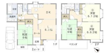 北本市中丸町戸建の間取り画像