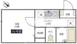 パピー寺谷の間取り画像