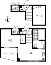 フラッツ小西の間取り画像