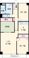 パイオニア富岡Ⅱの間取り画像
