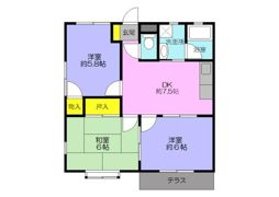 コーポラス天神Ⅲの間取り画像