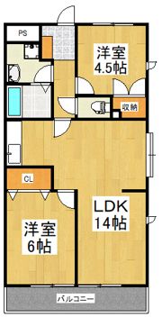 シャトー峯岸の間取り画像
