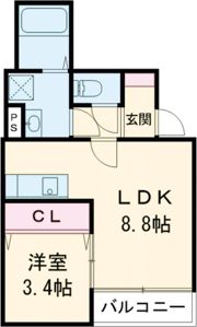 カーサコリーナ折尾の間取り画像