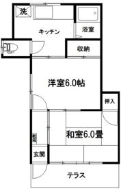 常盤荘の間取り画像