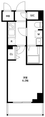 Rising Place 川崎二番館の間取り画像