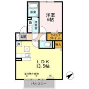 イーストヒルズ高松 Eの間取り画像