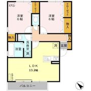 フィオーレ Bの間取り画像