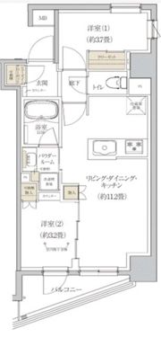 プレミアムフラット東京亀戸の間取り画像