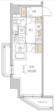 プレミアムフラット東京亀戸の間取り画像