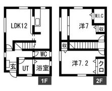 石井町貸家の間取り画像