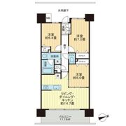 レーベン・グランデ美田園ONE FLAGの間取り画像