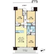 レーベン・グランデ美田園ONE FLAGの間取り画像