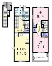 アプリコットⅠの間取り画像