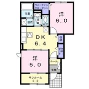 サンリットAの間取り画像