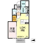 ウェストパレス1の間取り画像