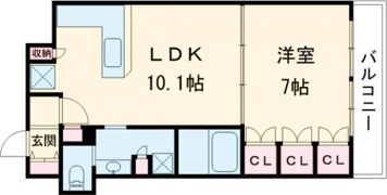リーガル神戸三宮の間取り画像