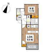 ADC鳥栖アールエルの間取り画像