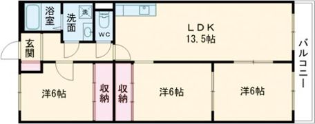パストラール西大寺の間取り画像