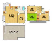 南平戸建の間取り画像