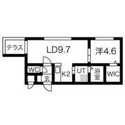 レジーナ南4条の間取り画像