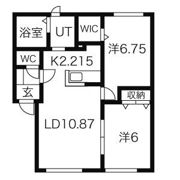 クレスト駒園 A棟の間取り画像