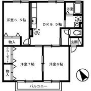 サンライトハウス A棟の間取り画像