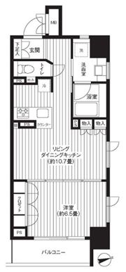 レジディア新御徒町の間取り画像