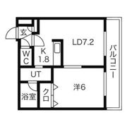 ブランノワール厚別中央の間取り画像