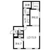 obtnir couleur (オプトゥニール クルール)の間取り画像